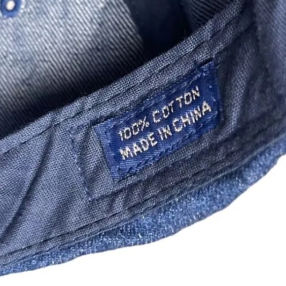 Vintage Boyds Bears And Friends Bearwear Denim/Suede Baseball Cap Adjustable Hat - Picture 6 of 7